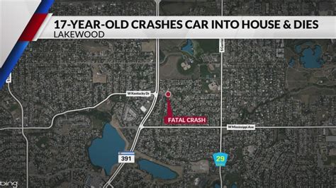Teen dies after vehicle crashes through several yards in Lakewood